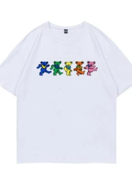 White Dancing Bears Graphic T-Shirt | Soobin – TXT