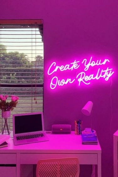 Neon Desk Corner