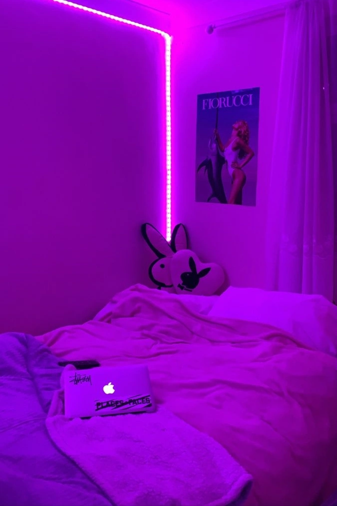 Pink LED Lighting Ambiance