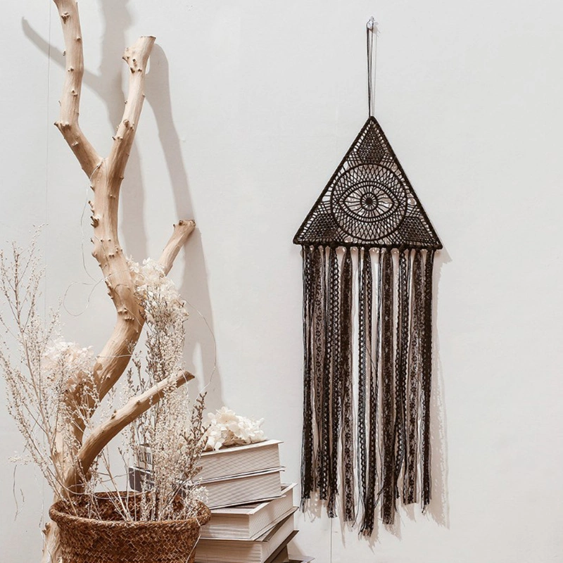 Black Cotton Rope Wall Hanging Decoration