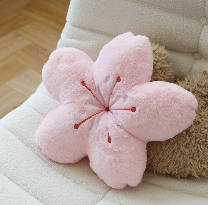 Pink flower pillow best sale