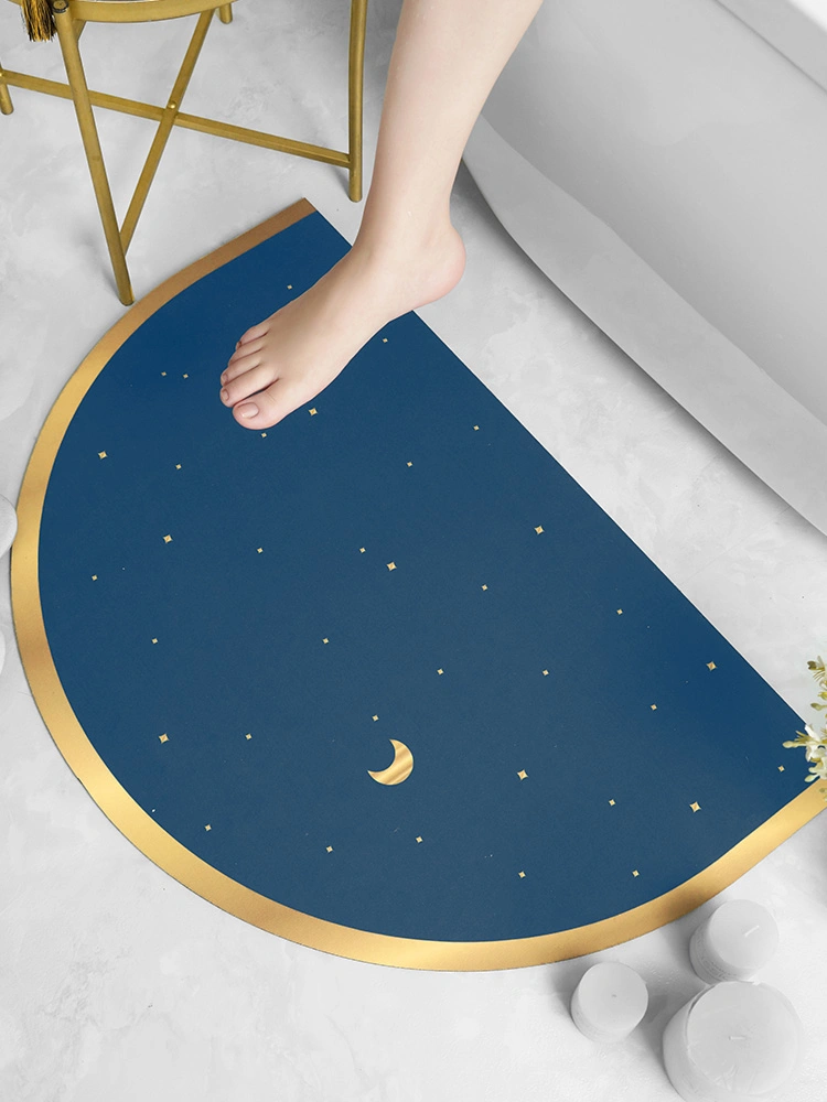 Blue Night Sky with Yellow Stars Window Area Rug