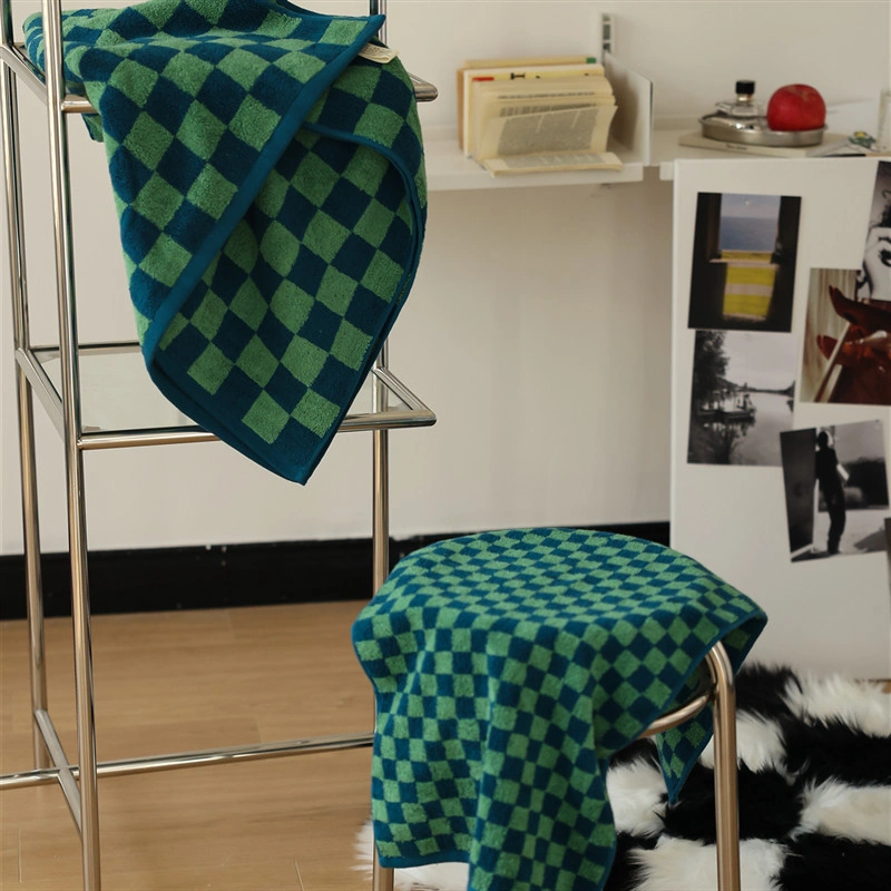 Checkerboard Colored Body and Face Towel