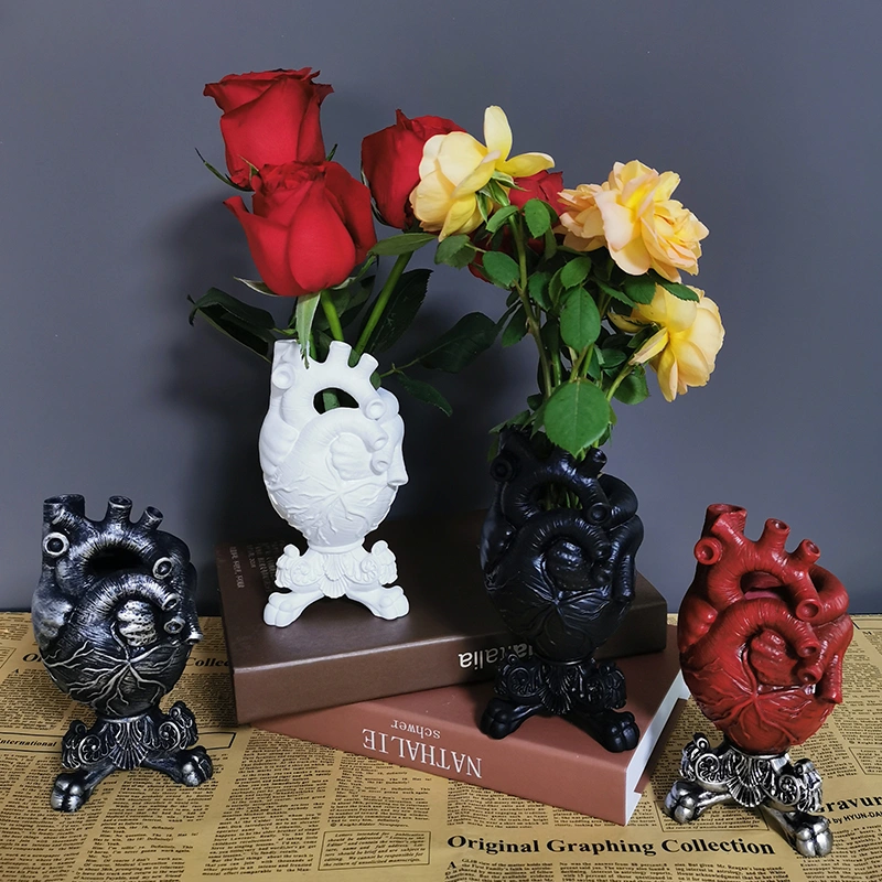 Anatomical Heart Resin Vases