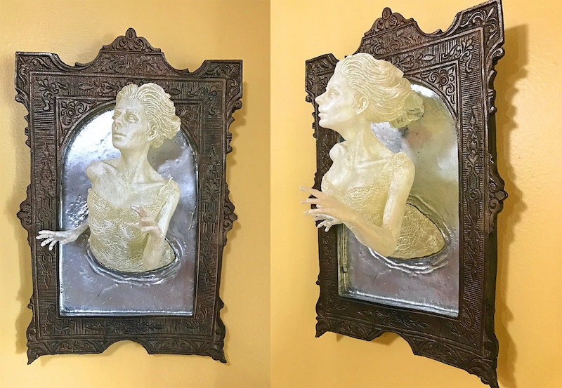 Ghost in the hotsell Mirror Wall Plaque, Glow in the Dark