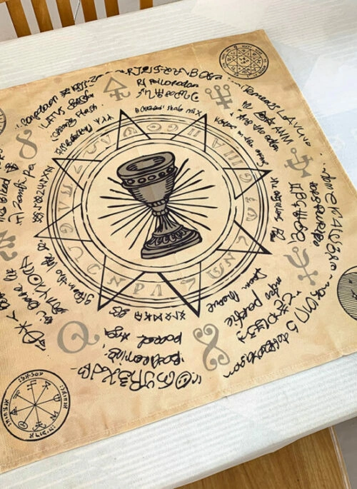 Holy Grail Occult Table Cloth