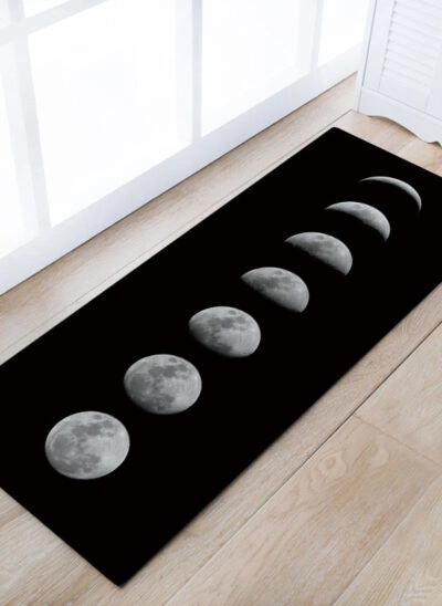 Moon Phases Rectangular Area Rug