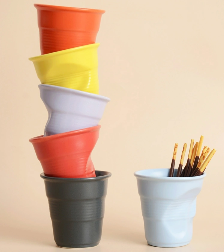 Ceramic Wrinkled Cup