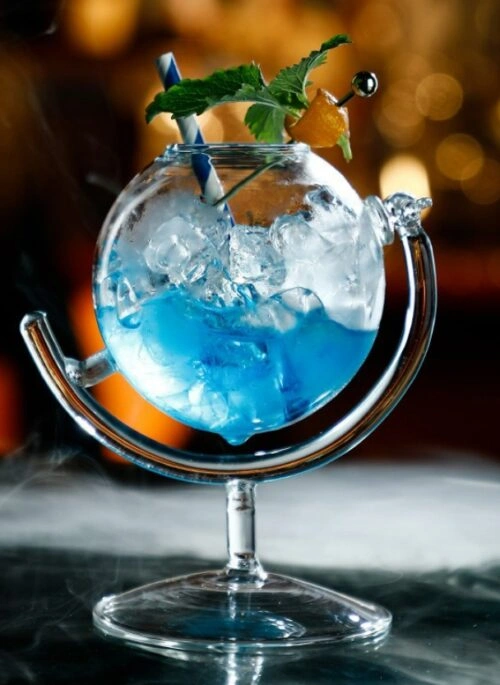 Globe-Shaped Cocktail Glass