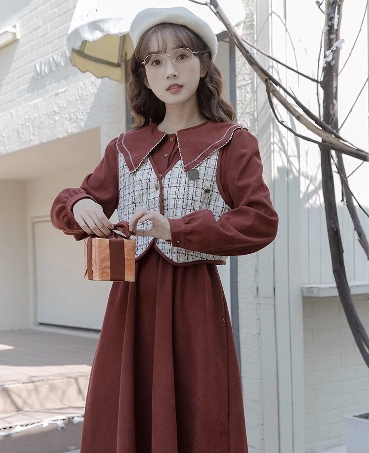 Old Fashioned Dress With Vest