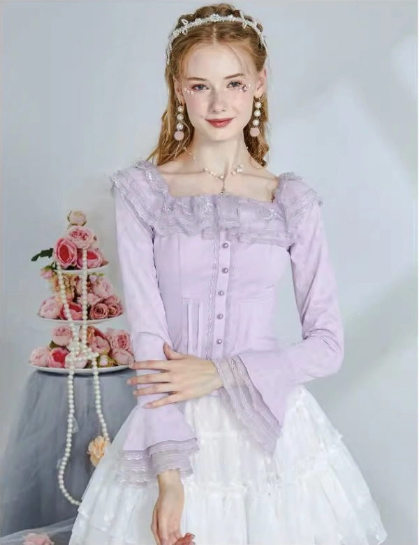 Purple Corset Style Shirt