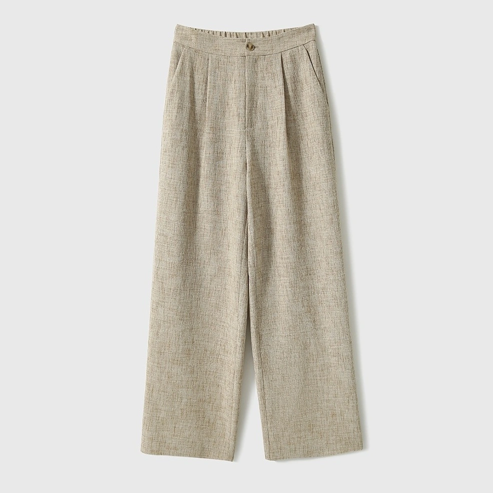 Retro Pants With Elastic Waist