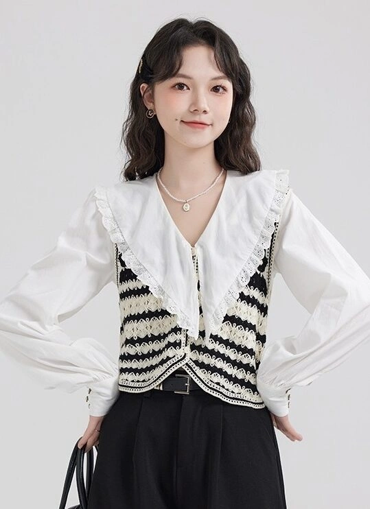 Black Stripe Vest